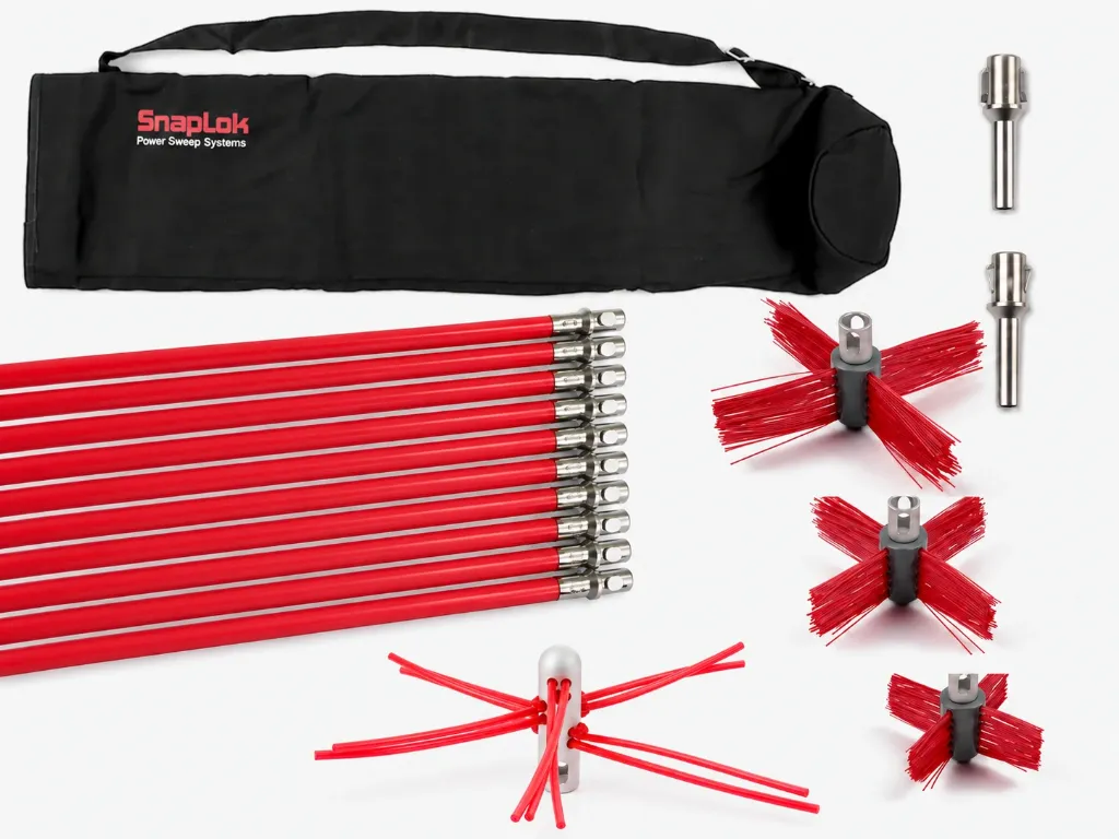 Kit SnapLok avec 10 tiges rouges et brosses.webp