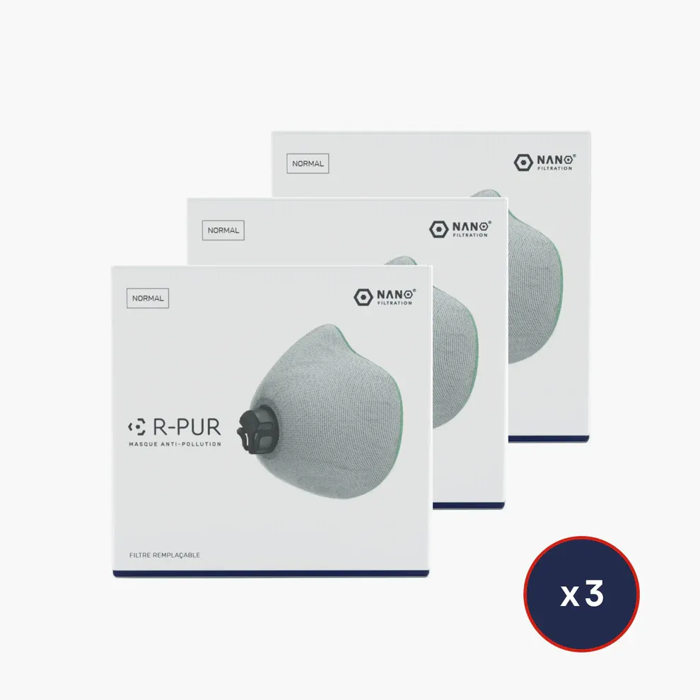 [FILTRES3] Filtres de Remplacement Nano Light pour Masque R-PUR (x3)