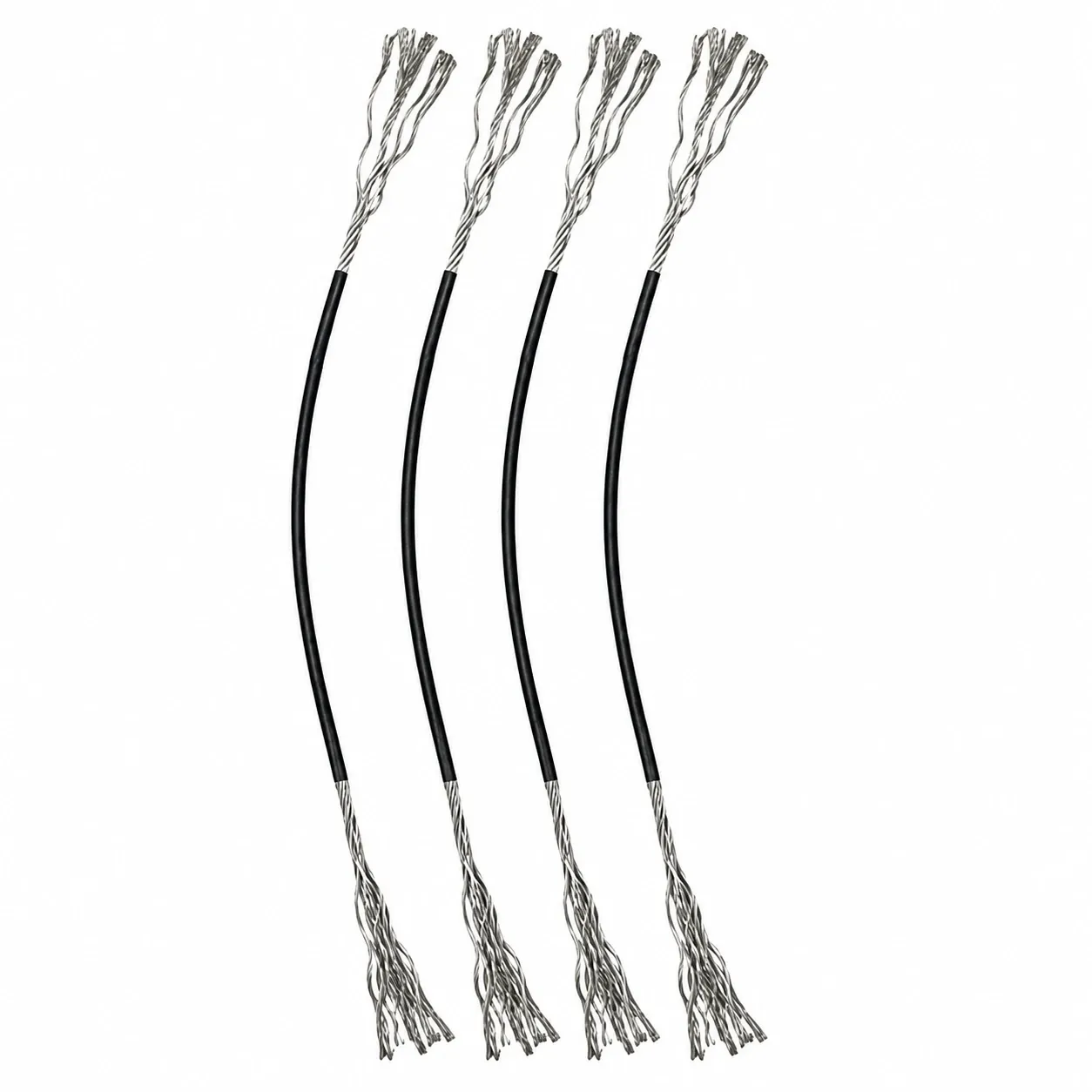 [SSC-6] Câbles encapsulés extrémités effilochées Ø4mm (6 - 150mm)