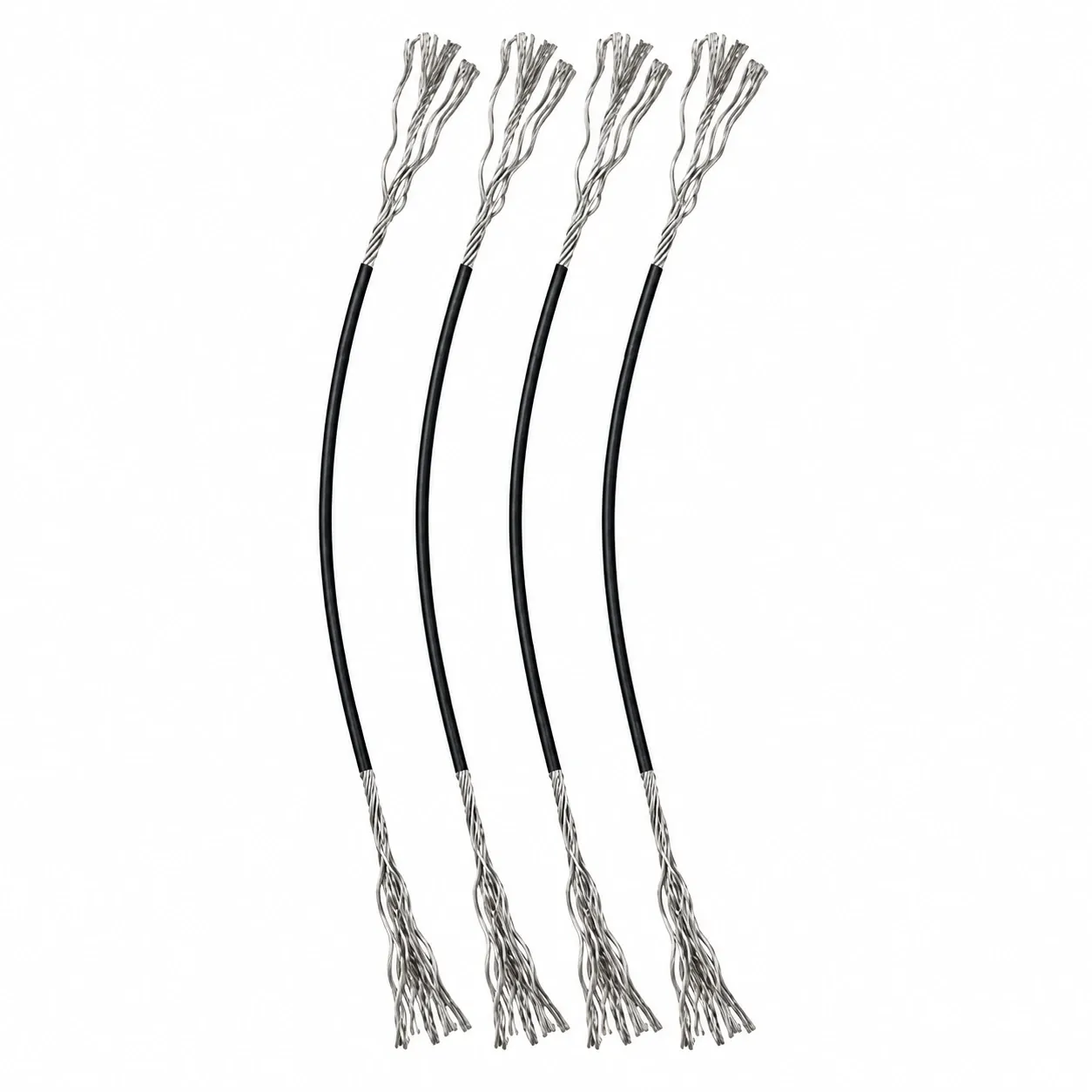[SSC-10] Câbles encapsulés extrémités effilochées Ø6mm (10 - 250mm)